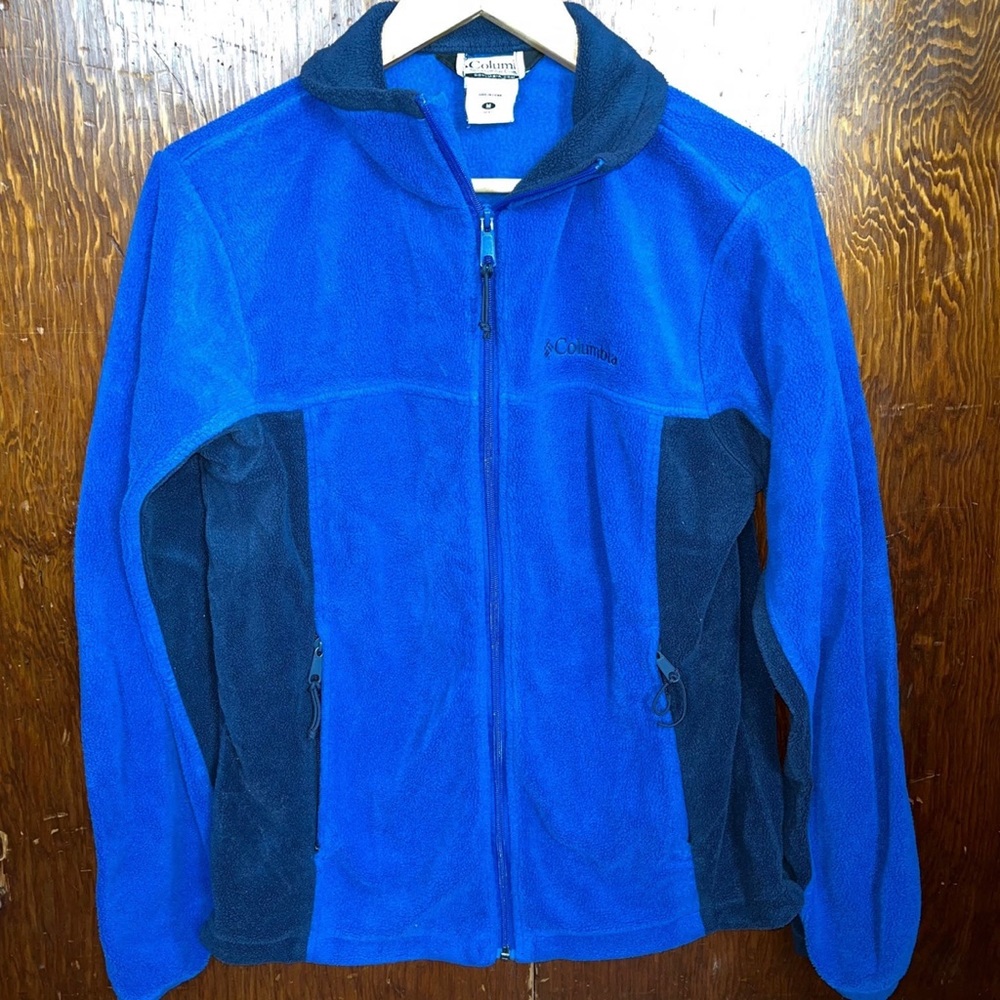 Blue Columbia size M Mens Full-Zip Fleece Jacket
